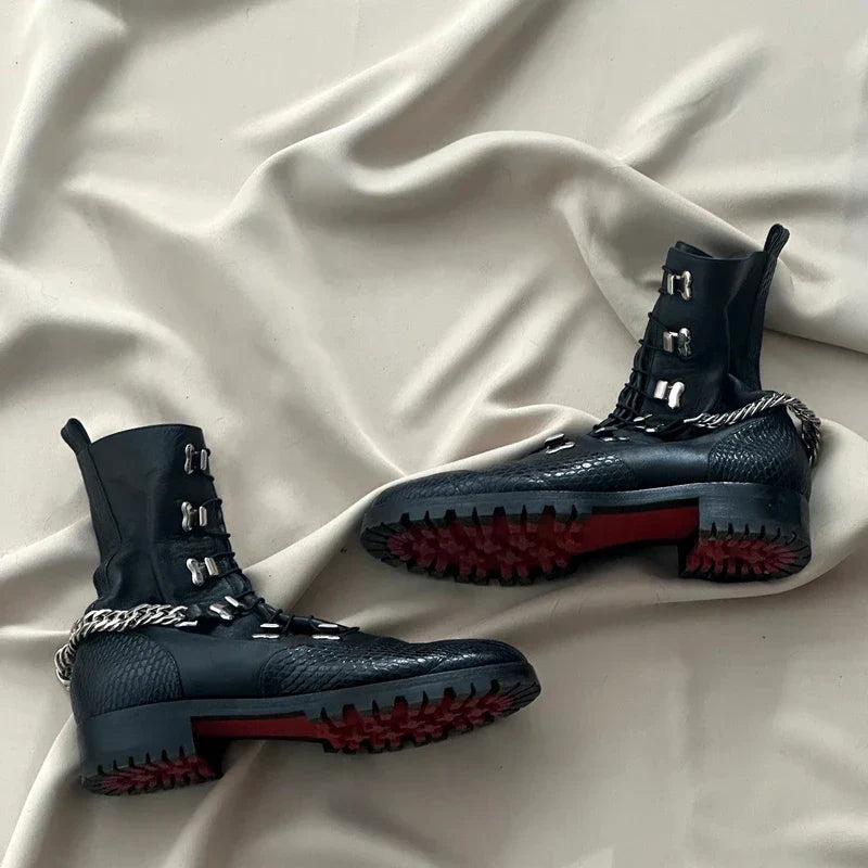 Christian Louboutin Horse Guarda Flat Calf Boot